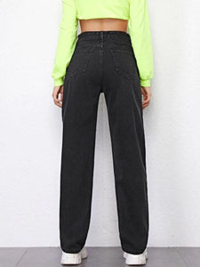 Denim Straight Flared Jeans - Women - C2350531